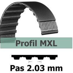 COURROIE DENTEE 61MXL025 PAS 2.032 mm / LARGEUR 6.35 mm