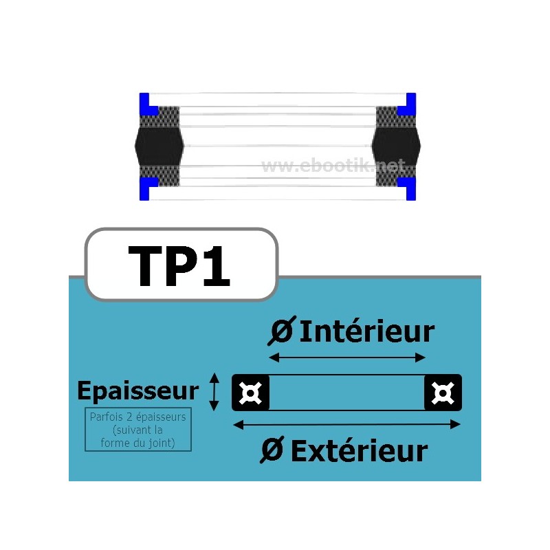 100x75x22.4x6.35 TP1 FPM / VITON