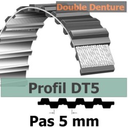 300T5/25 mm PU (acier) DD