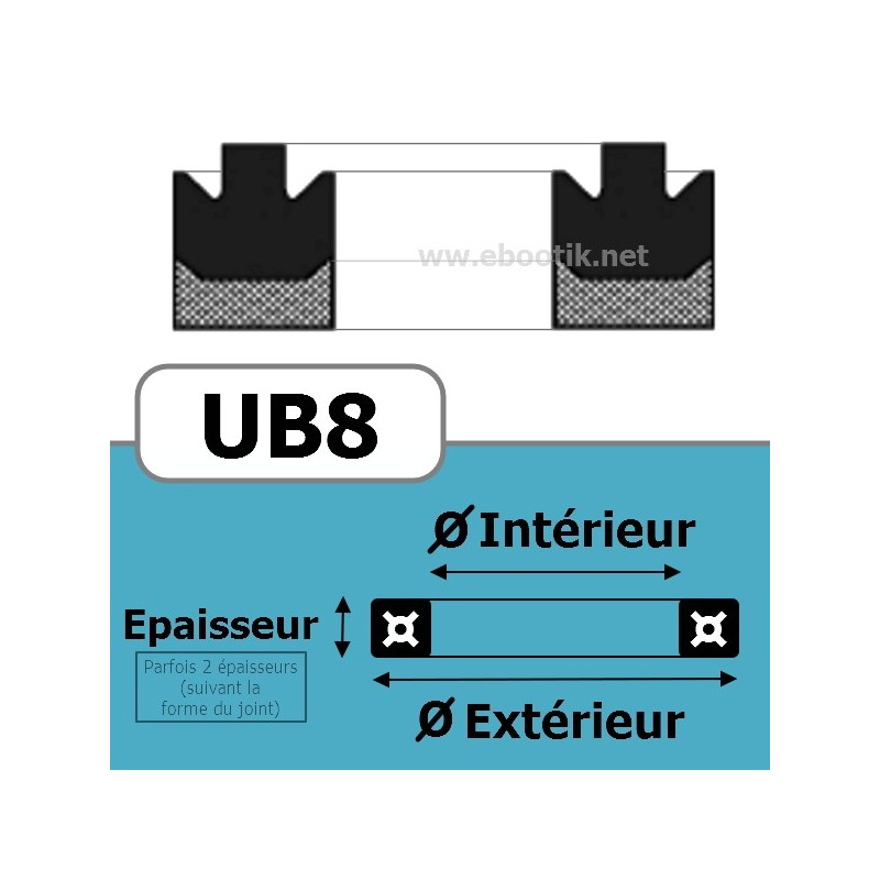 60X80X12.5 UB8 NBR UB999